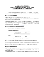 REGLEMENT GARDERIE PERISCOLAIRE 2023-2024