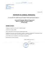 Réunion du Conseil Municipal du 31-01-2024 à 17h30