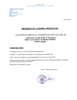 Réunion du Conseil Municipal du 12-06-2024 à 18h00