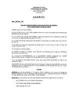 Arrêté AR_2024_19 portant règlementation temporaire de la circulation voie communale n° 8 de La Coste