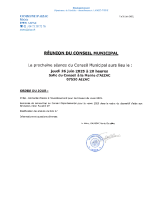 Réunion du CM du 26 06 2025 à 20h00