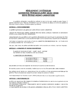 Règlement intérieur garderie périscolaire 2025-2026