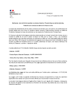Communiqué de presse du 210926